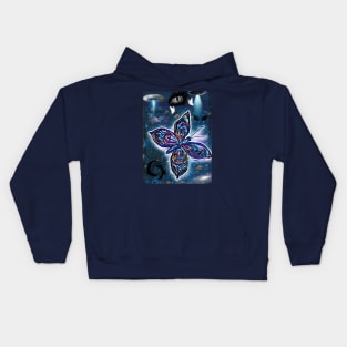 Space butterfly w @possessed.minds on IG Kids Hoodie